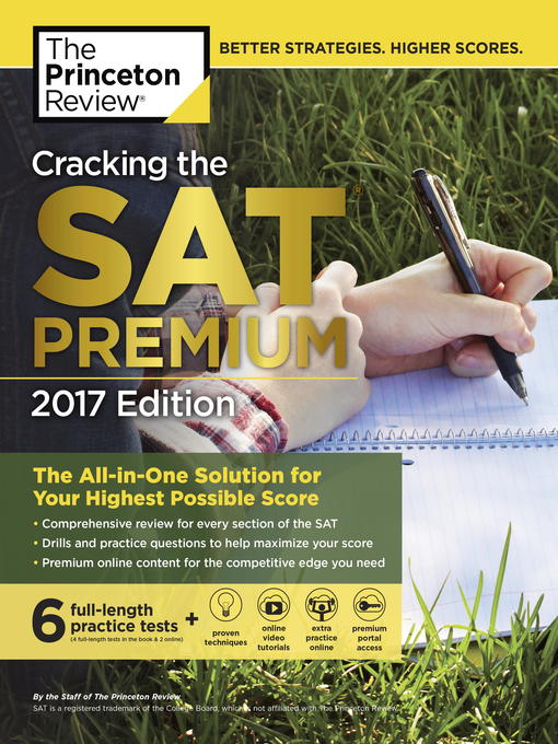 Title details for Cracking the SAT Premium Edition with 6 Practice Tests, 2017 by Princeton Review - Available